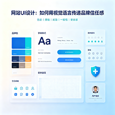 钟楼建站-网站UI设计：如何用视觉语言传递品牌信任感